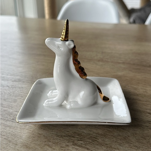 Indigo Unicorn Trinket Dish - Picture 1 of 4